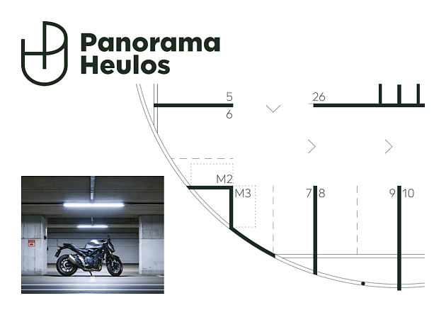 Možnost dokoupit kryté parkovací stání pro motocykl